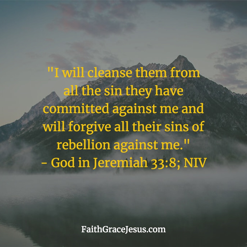 Jeremiah 33:8 (NIV)