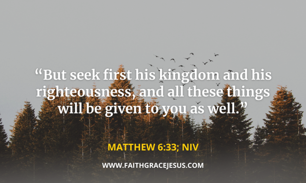 Meaning of “Seek first His kingdom and His righteousness” EXPLAINED